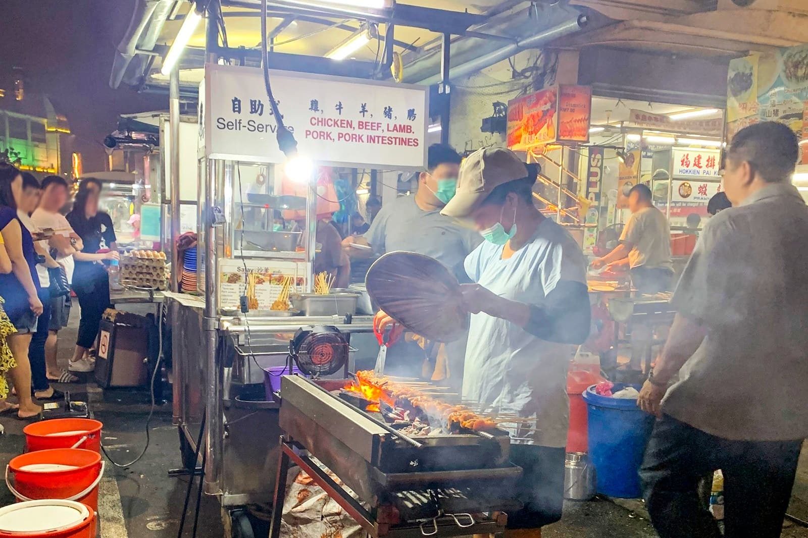 Penang char kway teow street food at Tanjung Tokong hawker stall near Andaman Island