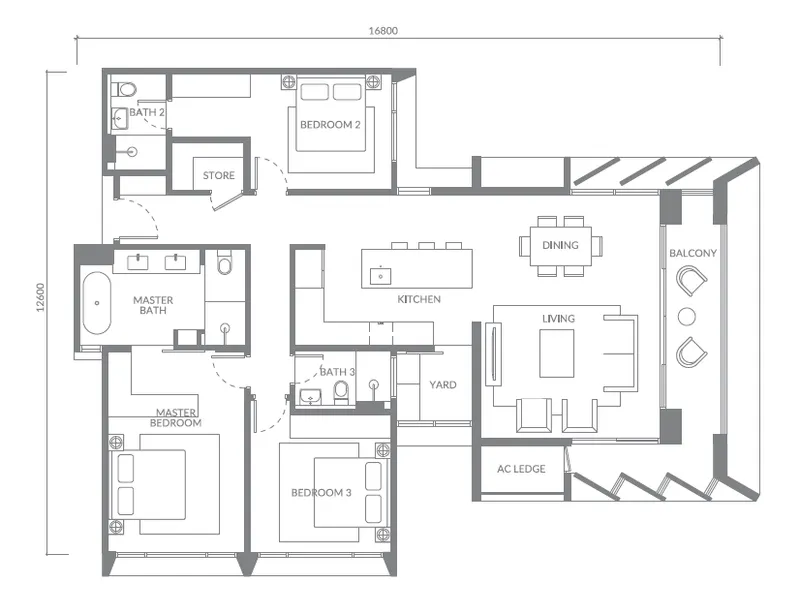 Type A floor plan