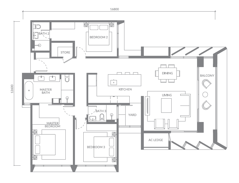Type A floor plan