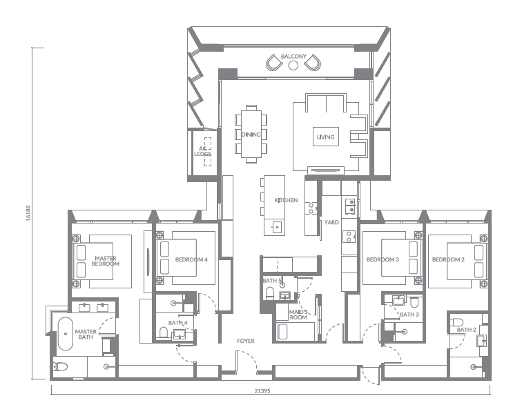 Type C floor plan