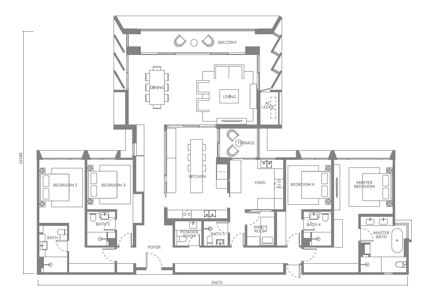 Type D floor plan