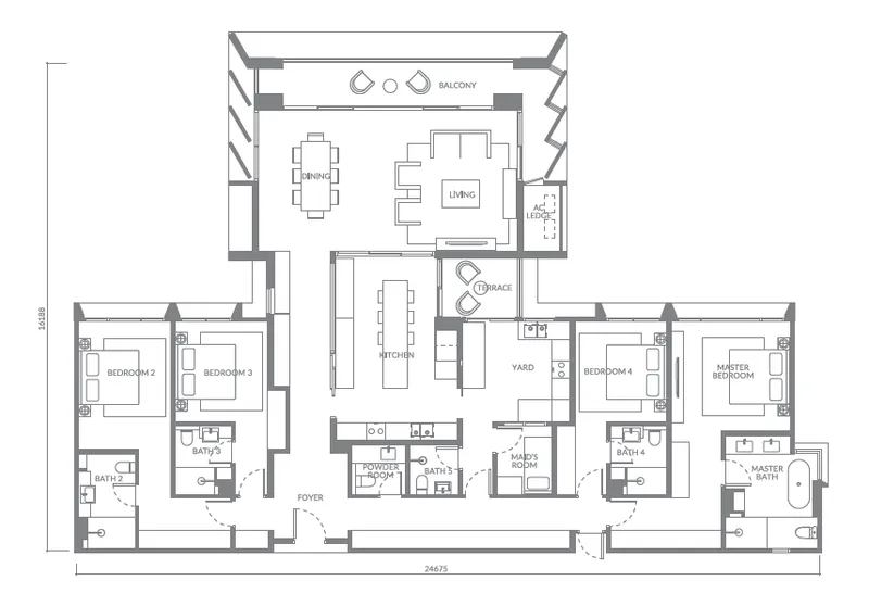 Type D floor plan