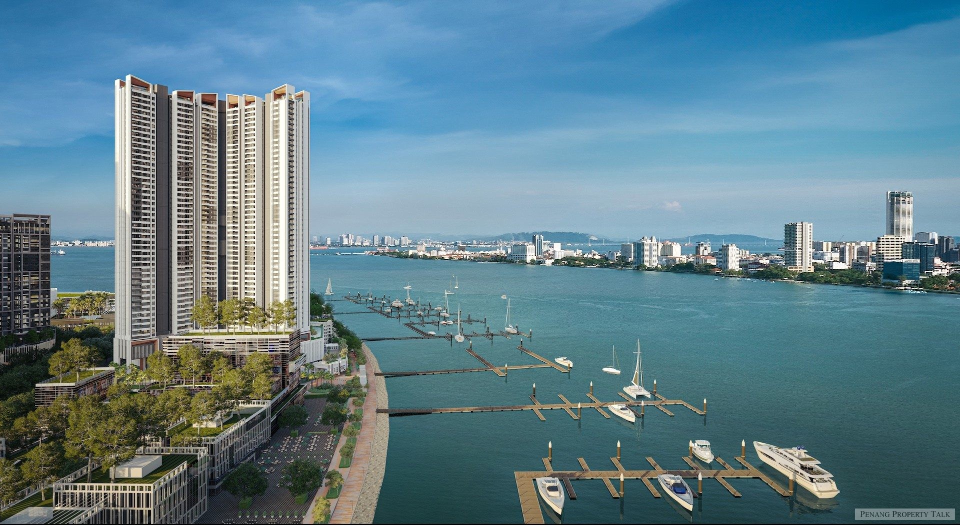 Andaman Island waterfront freehold condominiums offering competitive price per square foot in Penang luxury market