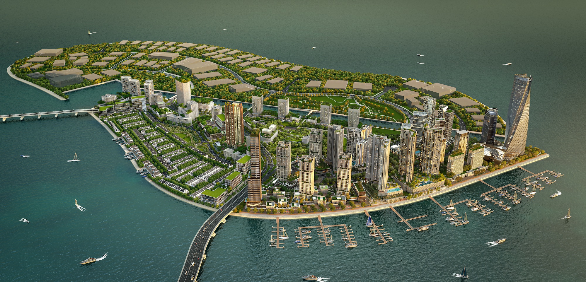 Poolside view at TheLume at Andaman showcasing luxury waterfront living in Tanjung Tokong