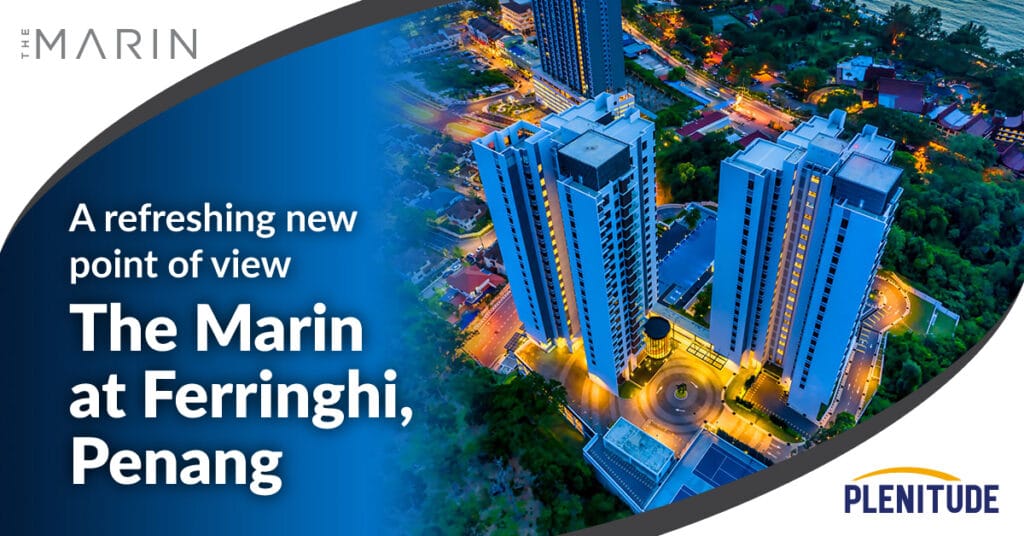 The Marin at Andaman 38-storey luxury condominium exterior on Andaman Island north shore Penang