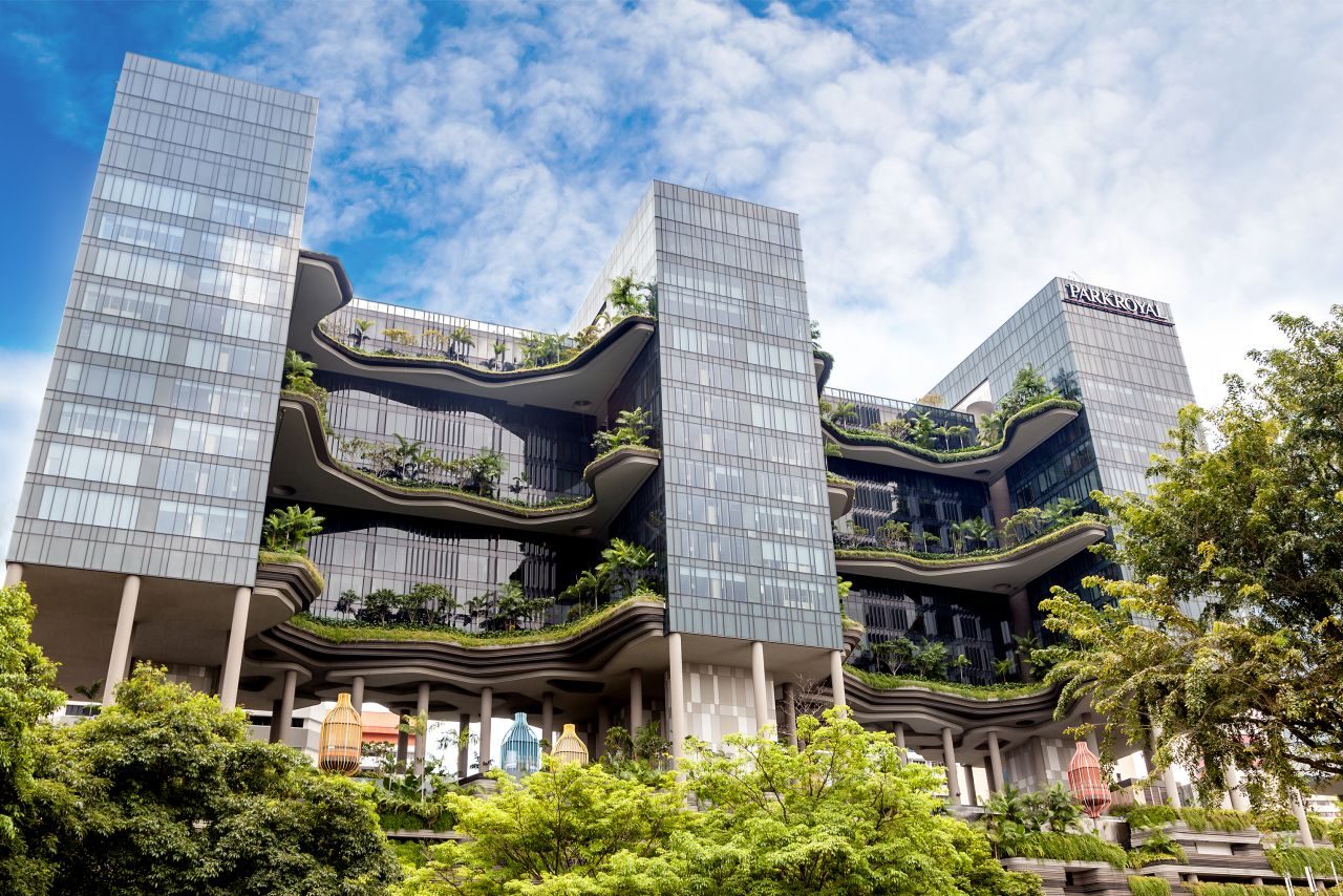 GreenRE Platinum certified sustainable building design with lush landscaping at TheLume at Andaman Penang